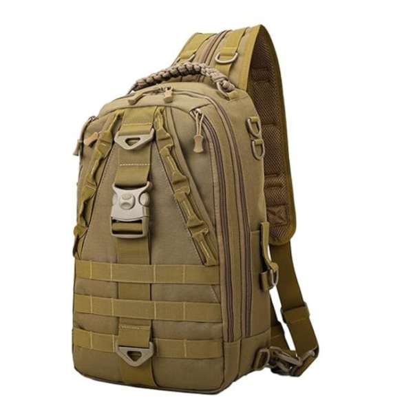 DRAGOWA TACTICAL Egypántos hátizsák Charlie 20 L, khaki színű