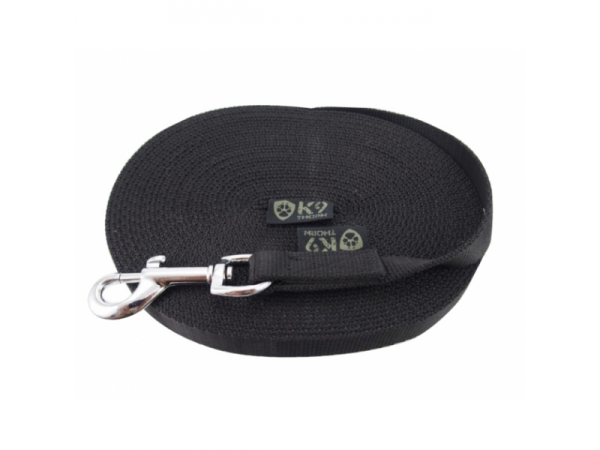 K9 Thorn Póráz karabinerrel 20mm/3m, fekete
