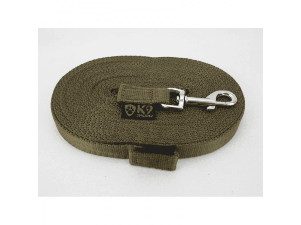 K9 Thorn Póráz karabinerrel 20mm/3m, olajzöld színű