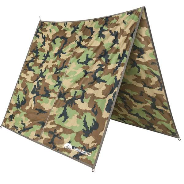 Liber Montis Többfunkciós kültéri ponyva Velum ringlikkel, Arid Woodland