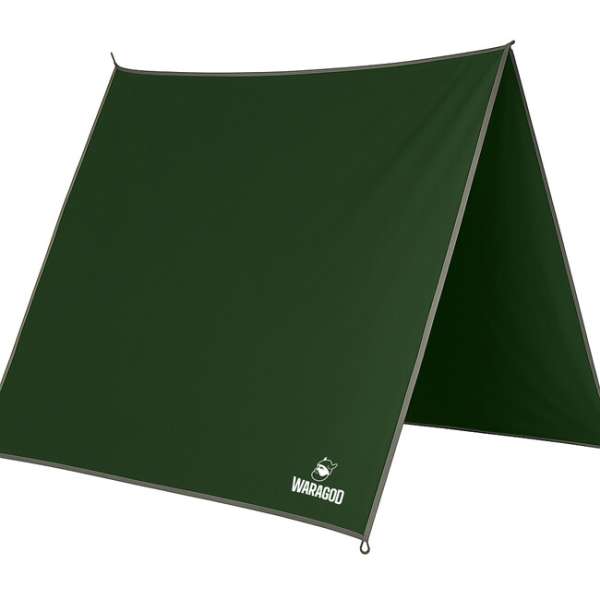 Liber Montis Többfunkciós kültéri ponyva Velum ringlikkel, Army Green