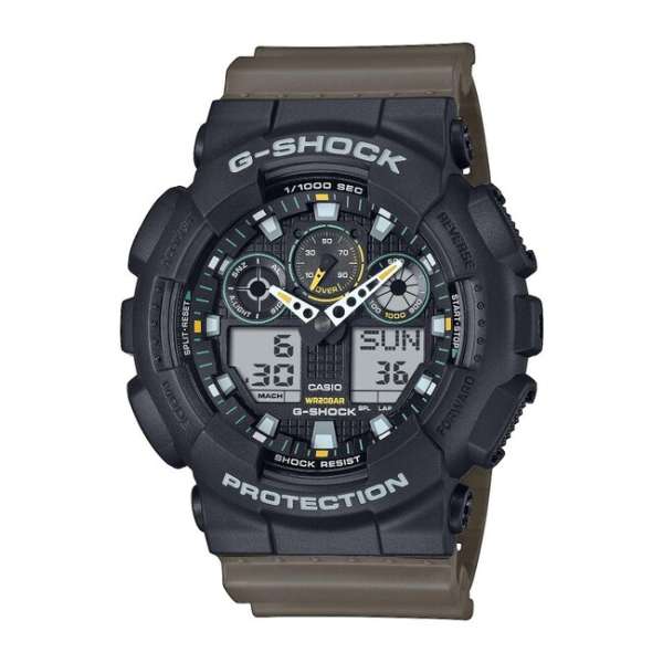 Casio G-Shock Óra GA-100TU-1A3ER, fekete/barna