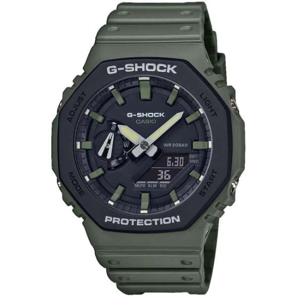 Casio G-Shock Óra GA-2110SU-3AER, fekete/zöld