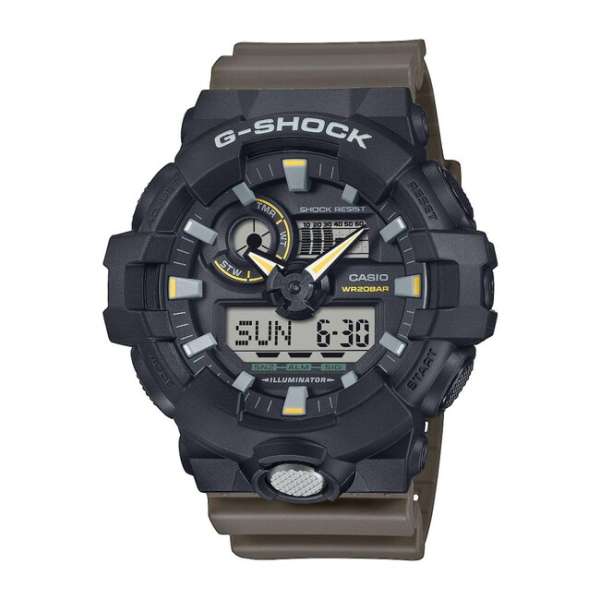 Casio G-Shock Óra GA-710TU-1A3ER, fekete/barna