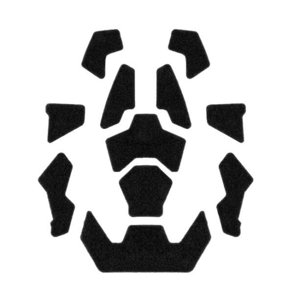 Leguon Sisakra való tépőzár készlet Patch, fekete