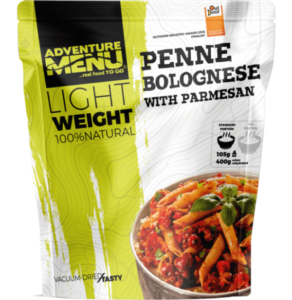 Adventure menu Penne bolognai mártással és parmezán sajttal, 600g