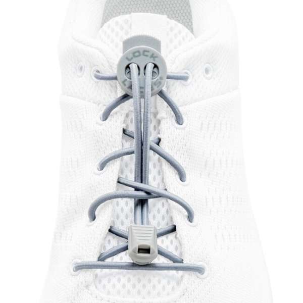 Lock Laces cipőfűző, szürke egyszínű