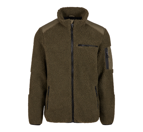 Brandit Férfi polárdzseki Ramble Teddyfleece, olívzöld