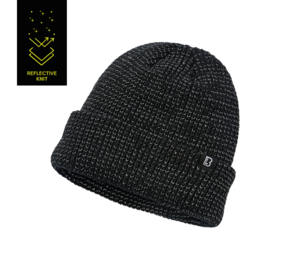 Brandit Fényvisszaverő téli sapka, fekete