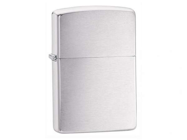 Zippo benzines öngyújtó, szálcsiszolt króm