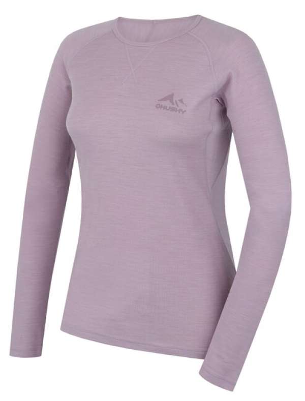 Husky Női hosszú ujjú termo póló Mertee L, világos lila