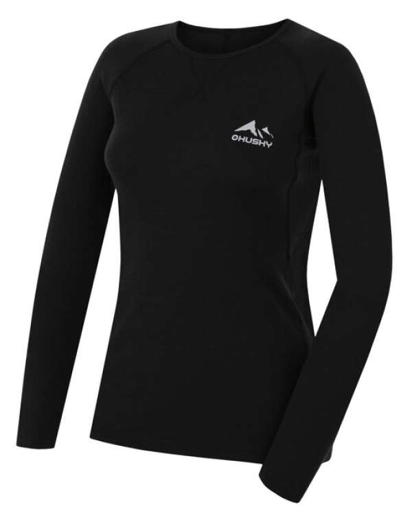Husky Női hosszú ujjú termo póló Mertee L, fekete