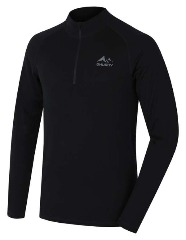 Husky Férfi termo cipzáras póló Merow Zip M, fekete