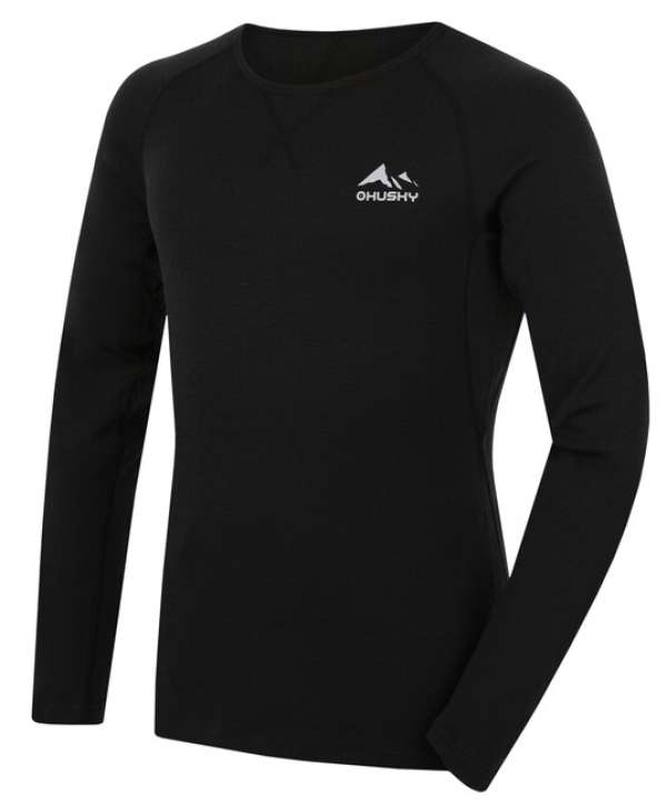Husky Férfi hosszú ujjú termo póló Mertee M, fekete