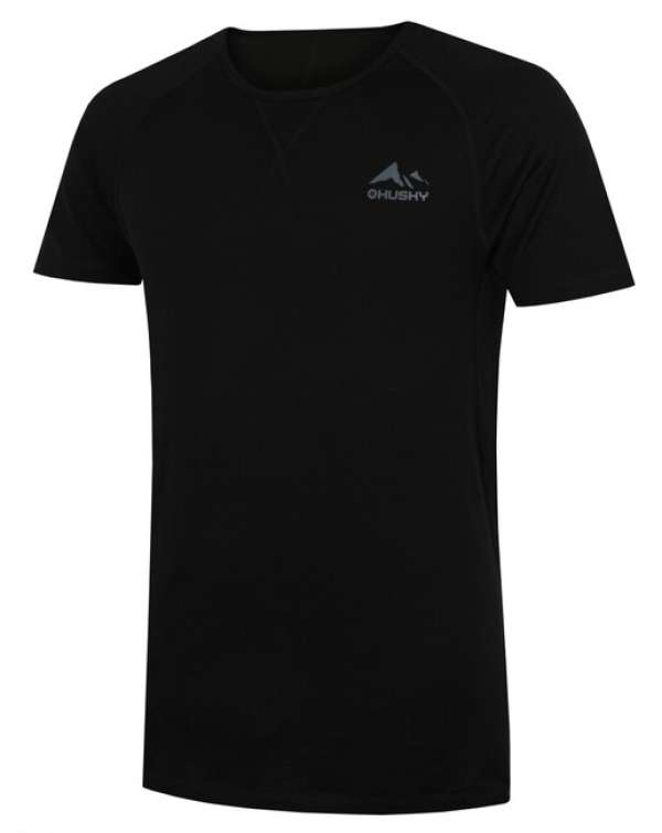 Husky Férfi termo póló rövid ujjú Mersa M, fekete