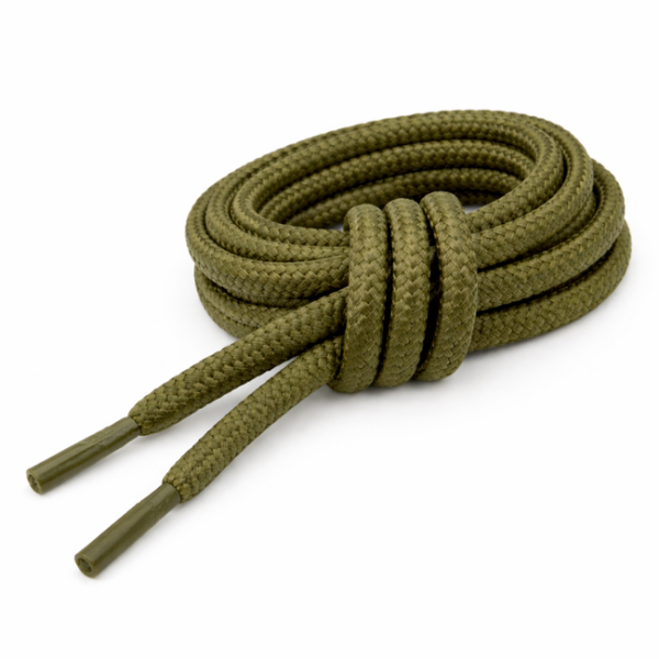 WARAGOD Cipőfűzők Warstrap Round, olivazöld