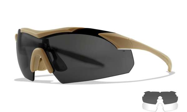 Wiley X WX Vapor COMM taktikai ballisztikus szemüveg, matte tan frame