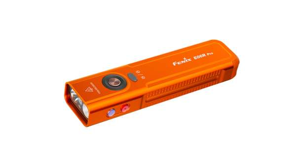 Fenix E06R PRO tölthető EDC zseblámpa, narancssárga