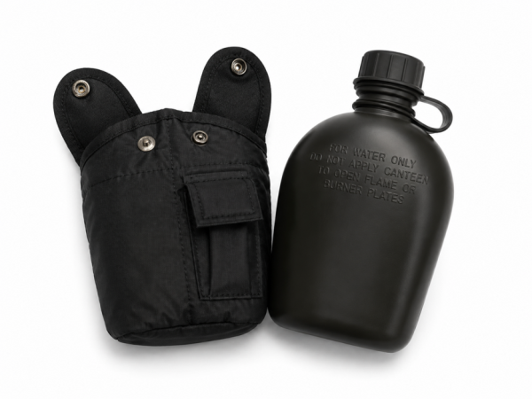 Dragowa Tactical terepi kulacs 1L, fekete