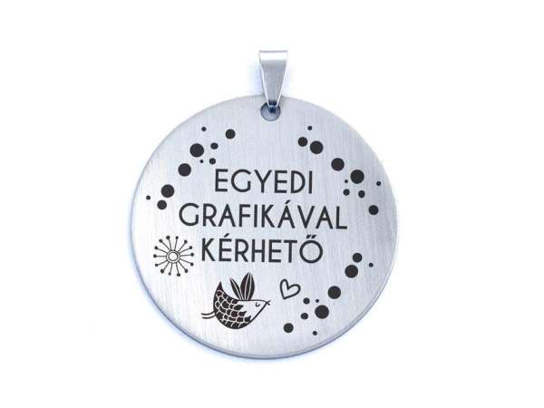 Személyre szabott feliratos kör medál