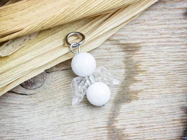 Ártatlanság angyal tejkvarc ásvány medál