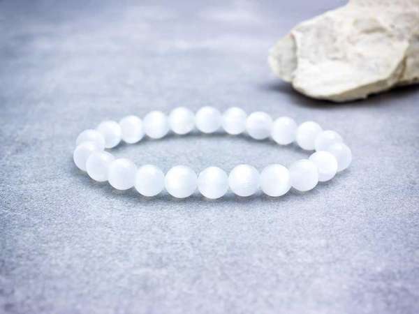 Tiszta tudat szelenit ásvány karkötő