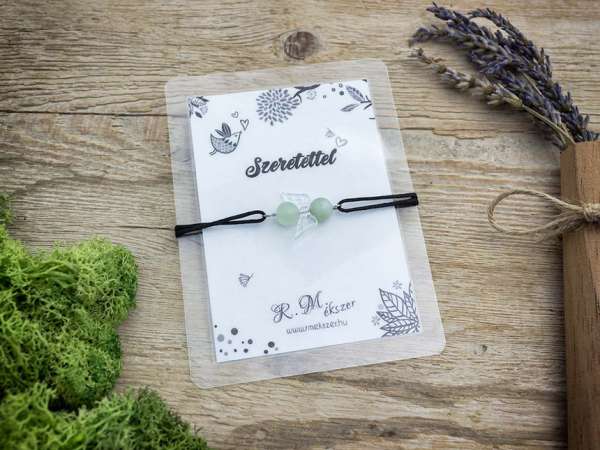 Szeretettel jáde angyal karkötő