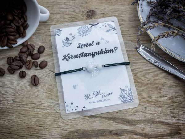 Leszel a Keresztanyukám jáde angyal karkötő