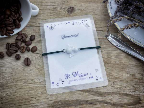 Szeretettel jáde angyal karkötő