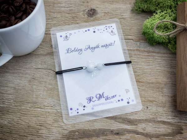 Boldog Anyák napját jáde angyal karkötő