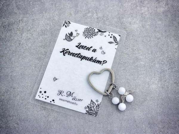 Leszel a Keresztapukám kulcstartó tejkvarccal