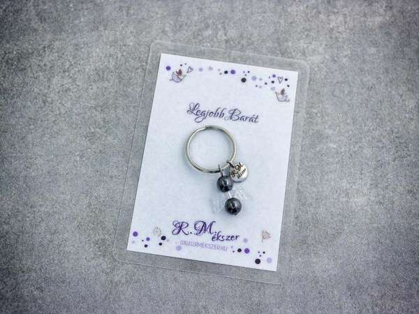 Legjobb barátomnak kulcstartó hematittal