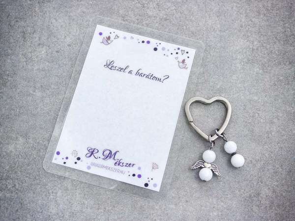 Leszel a barátom kulcstartó tejkvarccal