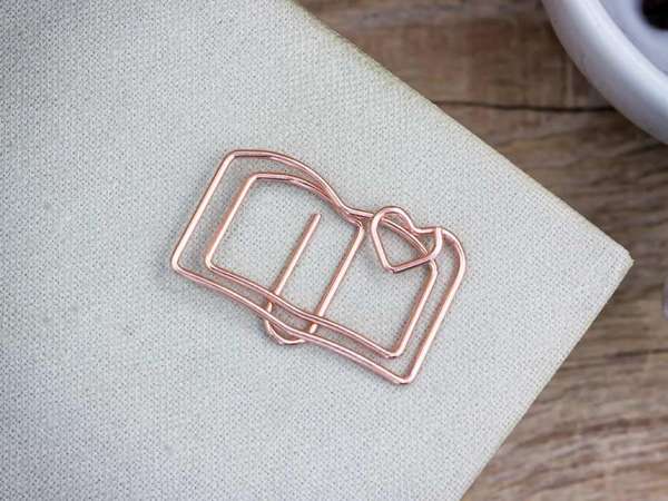 Olvasás öröme könyv alakú oldaljelölő könyvjelző