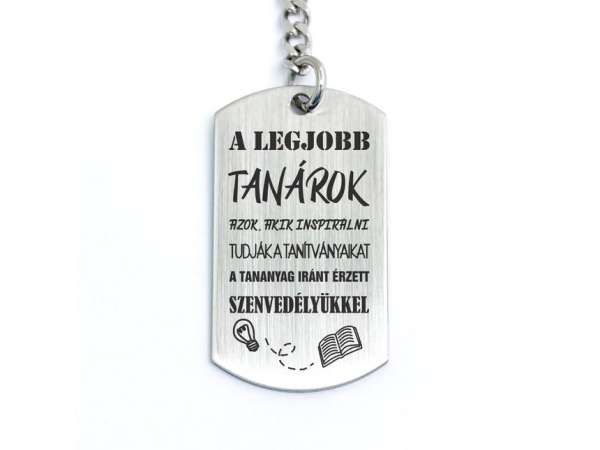 A legjobb tanárok medálos kulcstartó