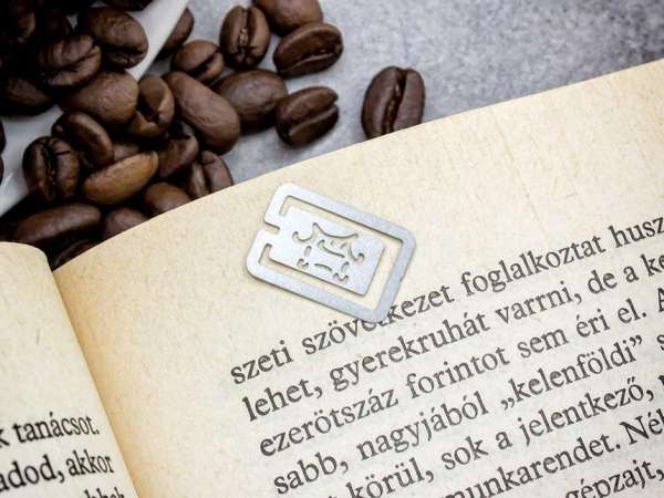 Pagoda oldaljelölő acél könyvjelző