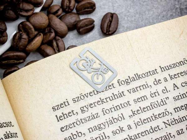 Kerékpár oldaljelölő acél könyvjelző