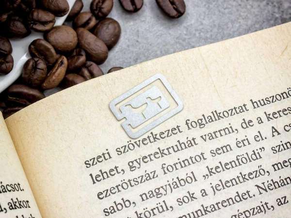 Madarak oldaljelölő acél könyvjelző
