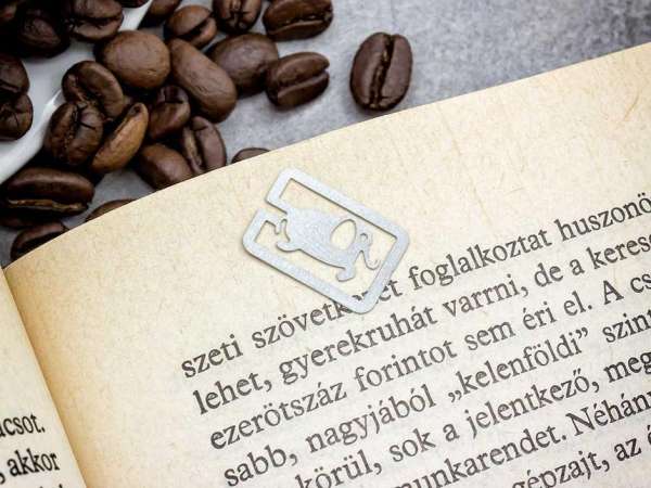 Elefánt oldaljelölő acél könyvjelző