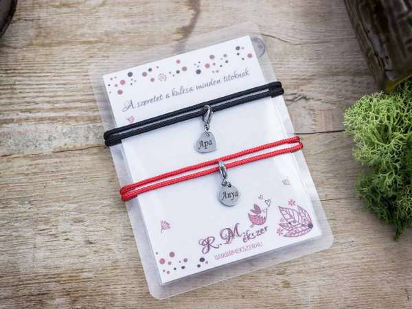 Anya - Apa családi paracord páros karkötők