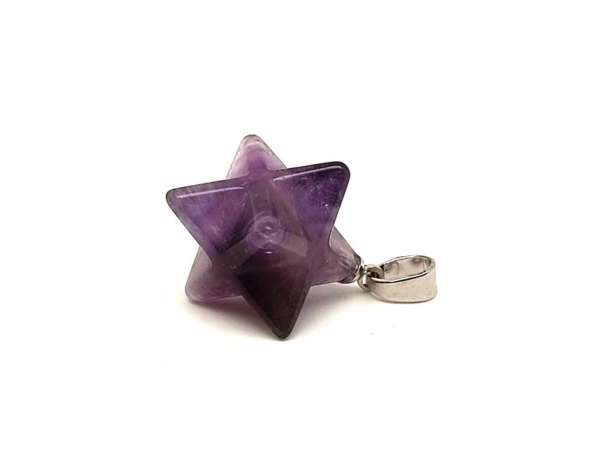 Merkaba medál Ametiszt 2x2cm