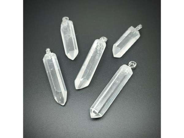 Csúcs medál hegyikristály 4-6cm (MDG)