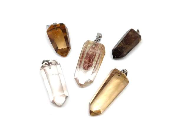 Csúcs medál Füstkvarc 20-35mm (MDG)