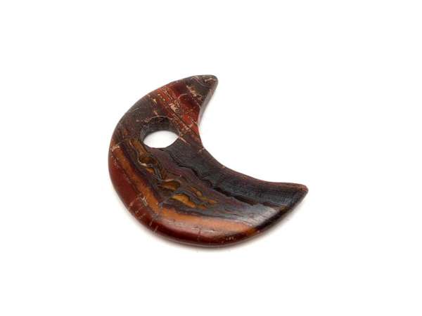 Tigrisvas medál átfúrt félhold 35mm