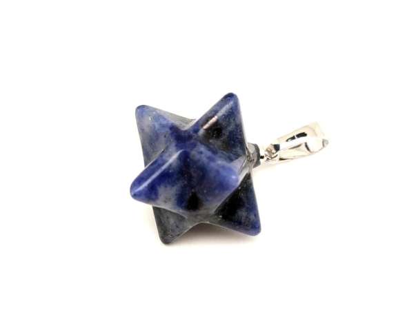 Merkaba medál Szodalit 2x2cm