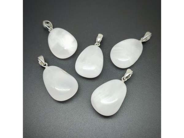 20/25mm Kalcit pink csepp medál