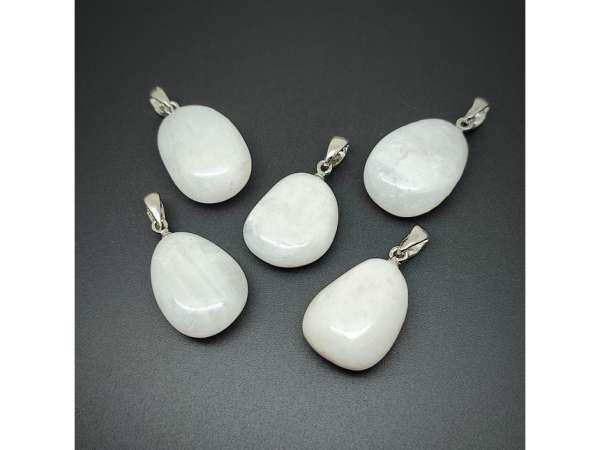 20/25mm Holdkő fehér csepp medál