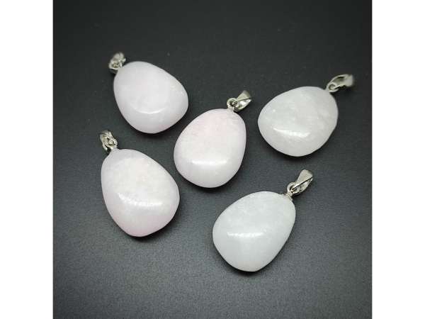 20/25mm Aragonit szinezett pink csepp medál