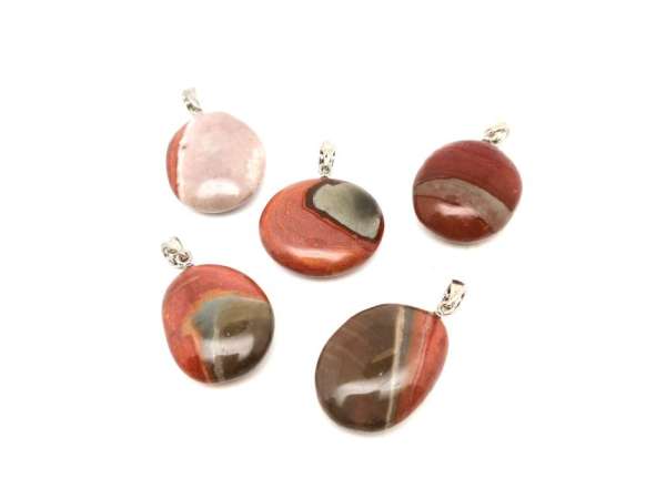 Lencse medál Jáspis polikróm (MDG)