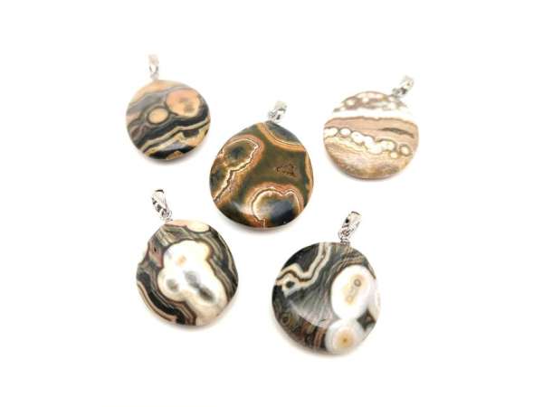 Lencse medál Jáspis óceán AA (MDG)